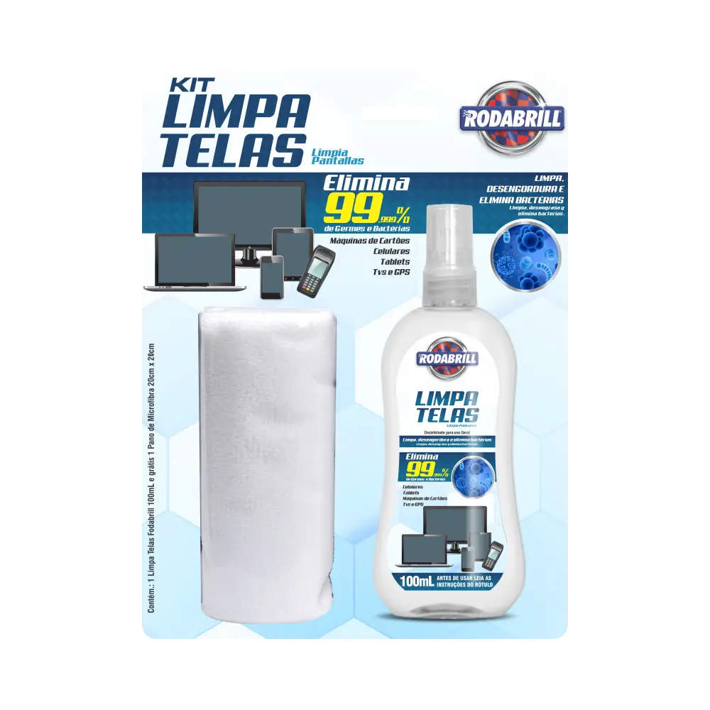 Kit Limpia Pantallas y Lentes Rodabrill